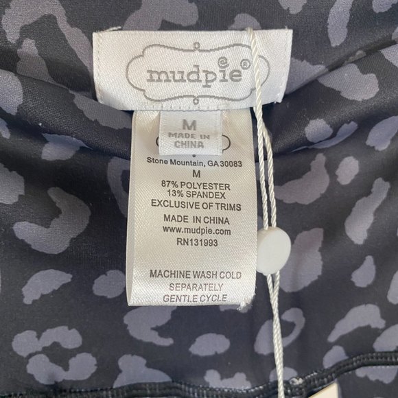 NWT Mudpie Ziggy Leggings in Black Leopard - Picture 6 of 8